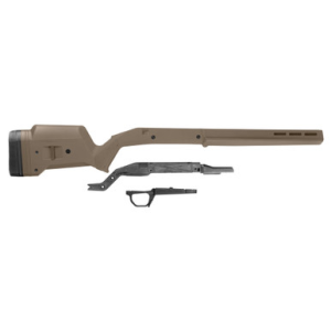 Magpul MAG931-FDE Hunter American Stock Fixed with Aluminum Bedding & Adjustable Comb Flat Dark Earth Synthetic for Ruger American SA
