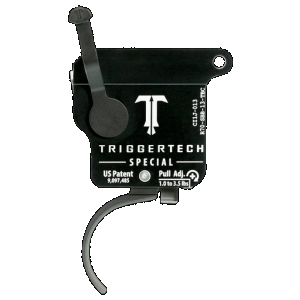 TriggerTech Rem 700 Special Single Stage Triggers Factory PVD Black Traditional Curved Top Safety RH