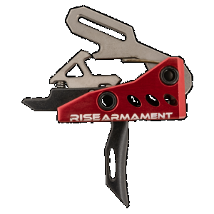 Rise Armament RA535BLKARP RA-535 Advanced Performance Single-Stage Straight with 3.50 lbs Draw Weight, Red Housing & Black Trigger for AR-Platform, Includes Pins