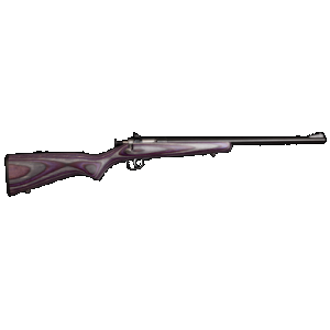 Crickett KSA2227 Youth 22 LR 1rd 16.12" Blued Barrel & Receiver, Fixed Front/Adjustable Rear Sights, Purple Laminate Stock w/11.5" LOP, Rebounding Firing Pin Safety