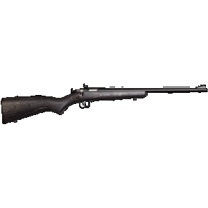 Crickett KSA2244 Youth 22 LR 1rd 16.12" Blued Barrel & Receiver, Fixed Front/Adjustable Rear Peep Sight, Black Laminate Stock w/11.5" LOP, Rebounding Firing Pin Safety