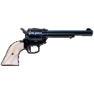 HERITAGE Rough Rider Revolver - Black | .22 Lr / .22 Wmr | 6.5" Barrel | 6rd | Altamont White Pearl Grips
