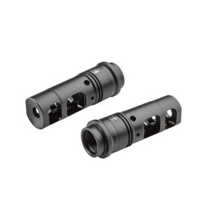 Surefire SureFire SFMB3383424 SOCOM Muzzle Brake Black DLC Stainless Steel with 3/4"-24 tpi Threads & 2.60" OAL for 338 Cal AR-Platform - $179.00 at Shooting Surplus