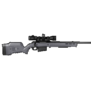 Magpul MAG483-GRY Hunter 700 Stock Fixed with Aluminum Bedding & Adjustable Comb Stealth Gray Synthetic for Remington 700 LA