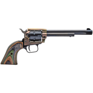 Heritage Rough Rider Revolver - Simulated Case Hardened | .22 LR / .22 WMR | 6.5" Barrel | 6rd | Camo Laminate Grips
