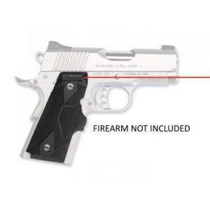 Crimson Trace 011210 LG-404 Front Activation Lasergrips Black Red Laser 1911 Compact