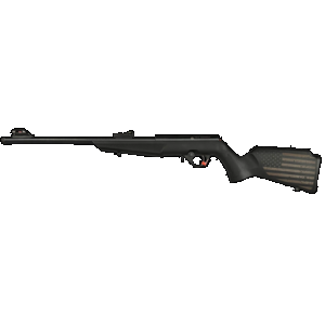 Rossi RB22 US Flag Compact 22 LR 10+1 16.50" Matte Black Threaded Barrel, Black Aluminum Receiver, Black w/US Flag Synthetic Fixed Stock