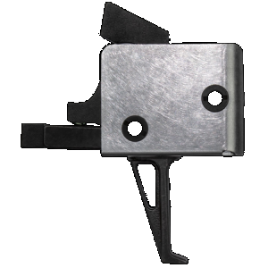 CMC Triggers 92503 Drop-In Single-Stage Flat Trigger with 4-4.50 lbs Draw Weight & Black/Silver Finish for AR-15/AR-10