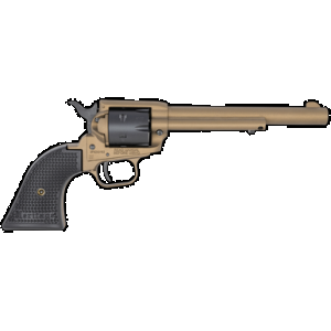 Heritage Mfg RR22A6 Rough Rider 22 LR 6 Shot, 6.50" Burnt Bronze Cerakote Steel Barrel, Black Satin Cylinder Burnt Bronze Cerakote Steel, Black Textured Polymer Grips