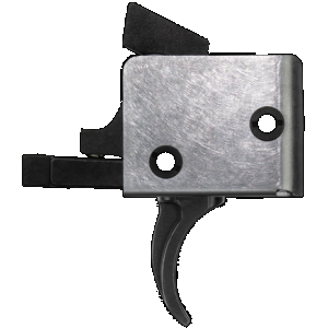 CMC Triggers 91501 Drop-In Single-Stage Curved Trigger with 3-3.50 lbs Draw Weight & Black/Silver Finish for AR-15/AR-10