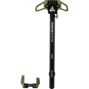 Radian Weapons R0665 Raptor Charging Handle & 45/90 Talon Safety, Radian OD, Ambi Controls, Fits Mil-Spec AR-15/M16 Platform