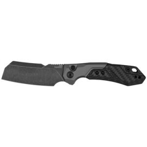 Kershaw Launch 14 Folding Knife 3-3/8" Cleaver Blade Black