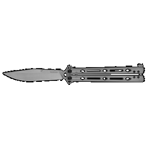 Kershaw Lucha Folding Knife 4-3/5" Drop Point Blade Silver