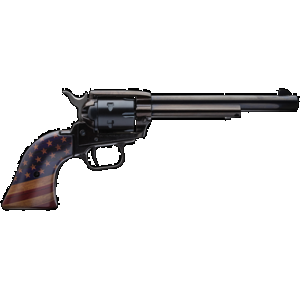 HERITAGE Rough Rider Revolver - Black | .22 Lr | 6.5" Barrel | 6rd | Gold Usa Flag Grips