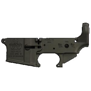 Black Rain BROSPEC15LR Spec15 Forged Lower Multi-Caliber 7075-T6 Aluminum Black Anodized for AR-Platform