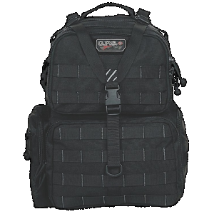 GPS Bags T1612BPB Tactical Range Backpack Black 1000D Nylon Teflon Coating 3 Handguns