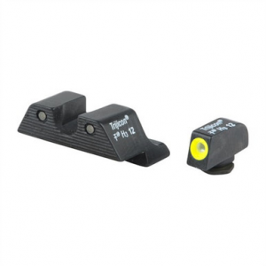 Trijicon 600545 HD Night Sights Green/Tritium Yellow Outline Front Sight-Green Tritium Black Outline Rear Sight Glock 20/21 Large Frame