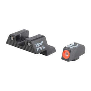 Trijicon 600785 HD Night Sights Green/Tritium Orange Outline Front Sight-Green Tritium Black Outline Rear Sight Glock 42/43 Small Frame