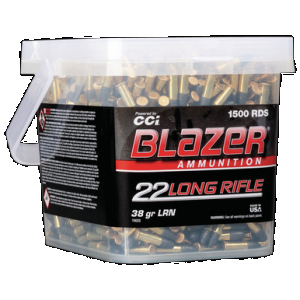 CCI Blazer Rimfire Ammo 22 LR. 38 gr. HP 1500 rd.