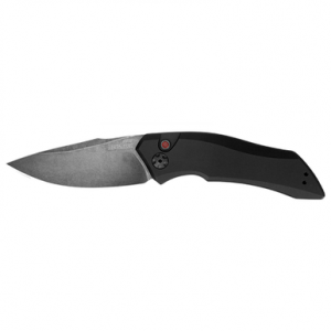 Kershaw Launch 1 Automatic Folding Knife 3-2/5" Drop Point Blackwash