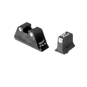 Trijicon 600689 Suppressor/Optic Height Sights Green/Tritium White Outline Front Sight-Green/Tritium White Outline Rear Sight Glock 20/21 Large Frame