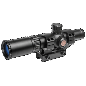 Truglo TG8514BT Tru-Brite 30 1-4x 24mm Obj Wide FOV 30mm Tube Black Finish Duplex Mil-Dot