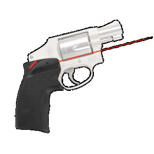 Crimson Trace 01-5130-1 Accu-Grips Laser Sight DS-124 Defender Series Black Red Laser Smith & Wesson J-Frame Round Butt-Taurus Small Frame