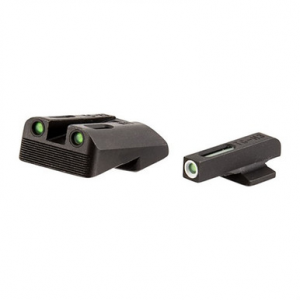 TruGlo TG13NV1A TFX Black | Green Tritium & Fiber Optic White Outline Front Sight Green Tritium & Fiber Optic Rear Sight