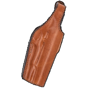 Bianchi 17632 19L Thumbsnap Belt Holster Size 19 Open Bottom Style made of Leather with Tan Finish & Belt Loop Mount Type fits Ruger SR1911 & Springfield 1911-A1 for Right Hand