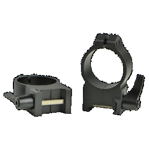 Warne Maxima Vertical Quick Detach Scope Rings Matte Black 30mm High