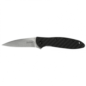 Kershaw Leek Folding Knife 3" Drop Point Blade Liner Lock Black