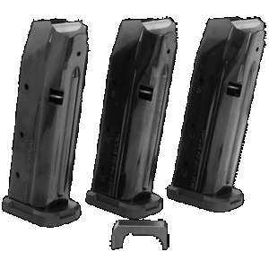 Shield Arms S15COMBOG33M1C S15 Magazine Gen 3 Combo 15rd 9mm Luger Compatible w/Glock 43X/48 Black Steel 3 Pack