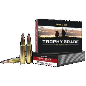 NOSLER Trophy Grade Long Range Rifle Ammunition 33 NOSLER 265 Gr. Ablr Sp 20 Rd.