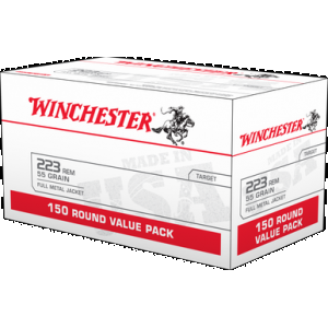 Winchester USA Rifle Ammo 223 Rem. 55 gr. FMJ 150 rd.