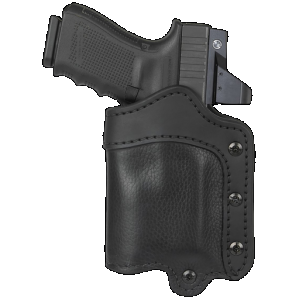 1791 Gunleather UCLB21NSBR Ultra Custom Light Bearing OWB Size 2.1 Night Sky Black Leather Belt Loop Compatible w/Glock 17/S&W M&P Shield/Springfield XD Right Hand