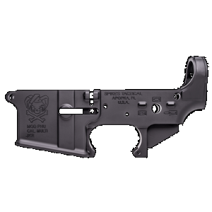 Spikes STLS024 PHU Joker Stripped Lower Receiver Multi-Caliber 7075-T6 Aluminum Black Anodized for AR-15