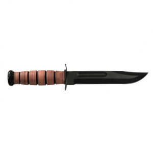 Ka-Bar Ka-Bar USMC Fixed Knife 7" Clip Point Blade Brown with Sheath