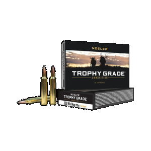 NOSLER Trophy Grade Rifle Ammunition 300 Win. Mag. 200 Gr. Pt Sp 20 Rd.