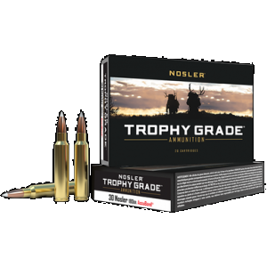 NOSLER Trophy Grade Rifle Ammunition 30 NOSLER 180 Gr. Ab Sp 20 Rd.