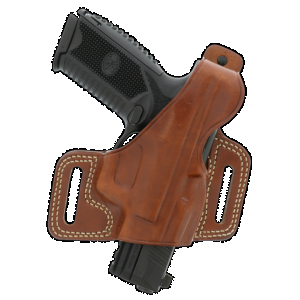 Galco SIL212 Silhouette OWB Tan Leather Belt Slide Fits 1911 Fits 3.50" Barrel Right Hand