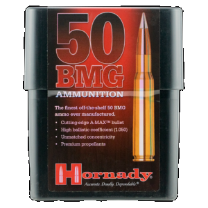 Hornady Match Rifle Ammo 50 BMG 750 gr. A-Max Match 10 rd.