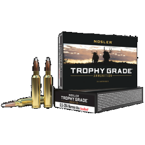 NOSLER Trophy Grade Rifle Ammunition 6.5mmx284 Norma 130 Gr. Ab Sp 20 Rd.