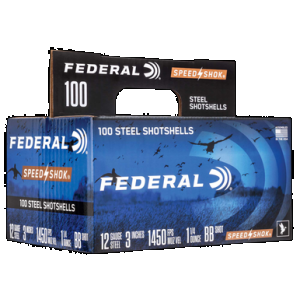 Federal Speed-Shok Load 12 Gauge 3 in. 1 1/4 oz. BB Shot 100 rd.