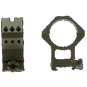 Weaver Mounts 99686 Six-Hole Skeleton Rings Matte Black 34mm Extra Extra High