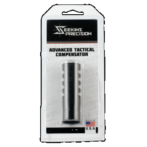 Seekins Precision 0011510039 ATC Muzzle Brake Black Melonite 416R Stainless Steel with 5/8"-24 tpi Threads for 7.62x51mm NATO AR-10