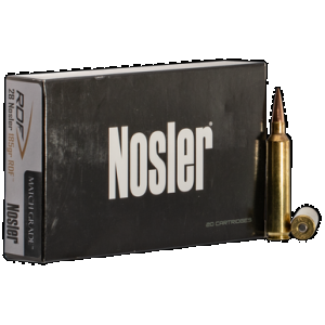 NOSLER Match Grade Rifle Ammunition 28 NOSLER 185 Gr. Rdf Hpbt 20 Rd.