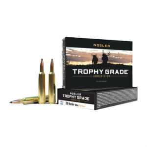 Nosler Trophy Grade Rifle Ammunition 28 Nosler 160 gr. PT SP 20 rd.