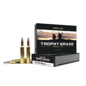Nosler Trophy Grade Rifle Ammunition 7mm Rem. Mag. 160 gr. PT SP 20 rd.