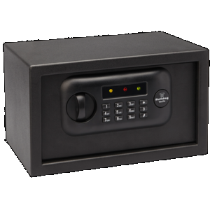 Bulldog BD1050 Digital Pistol Vault Standard Keypad/Key Entry Black Powder Coat Steel Holds 1 Handgun