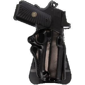 Galco SM2-652B Speed Master 2.0 OWB Black Leather Paddle Fits Mossberg MC1sc/Ruger Max-9/S&W M&P Shield Plus/Shield 3"9/40 & 2.0 9/40 Right Hand